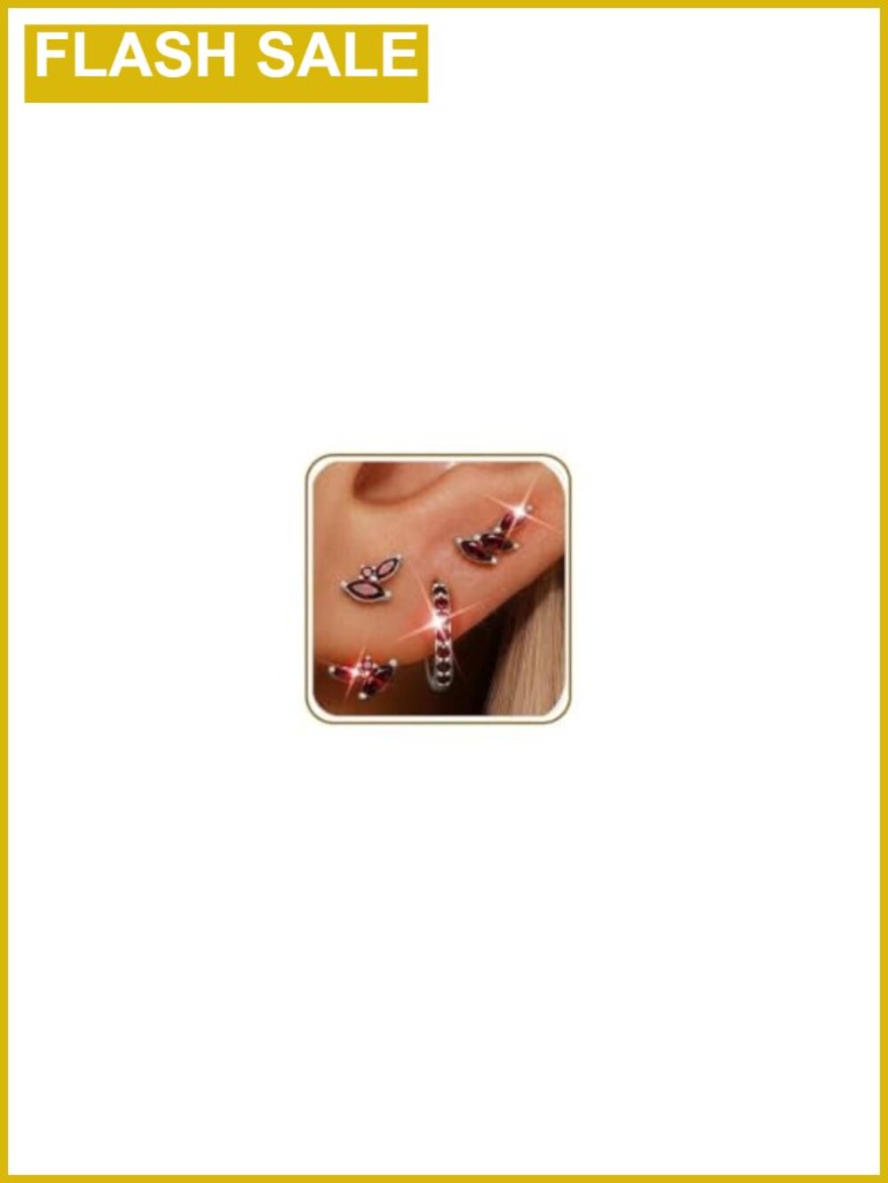 925 Sterling Silver Huggie Hoop Earring Set, 3 Pairs Hypoallergenic CZ Earrings
